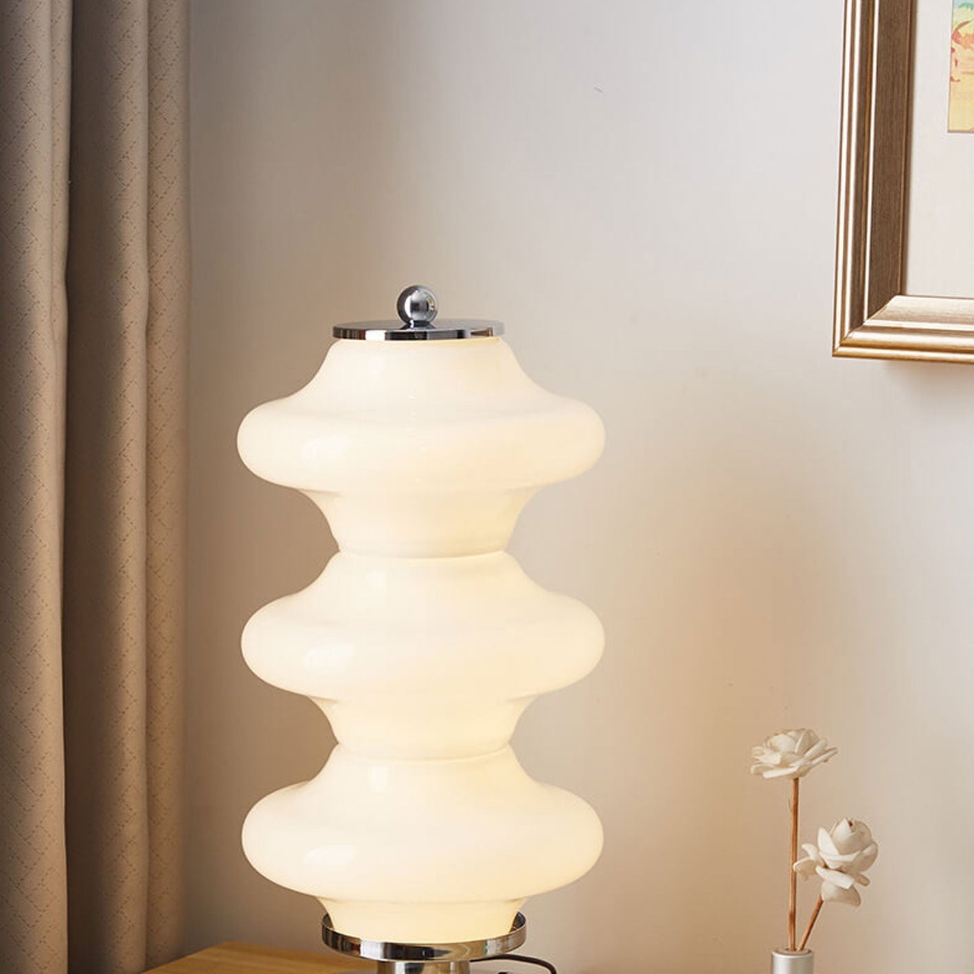 Nordic Glass Gourd Design LED Table Lamp