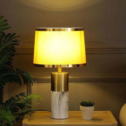 Nordic Fabric Column 1-Light Dimmer Touch Table Lamp
