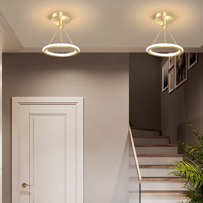 مصباح LED دائري حديث وبسيط مزود بمصباح واحد 