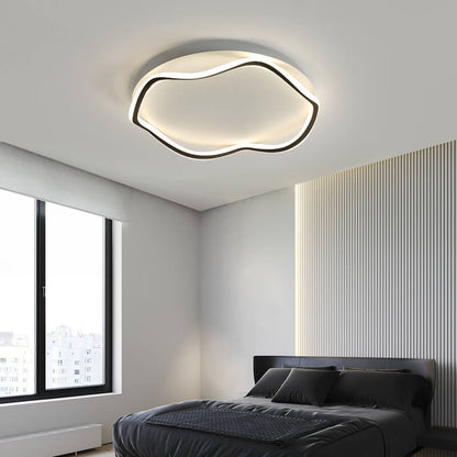 Modern Round Floral Lace LED Flush Mount Ceiling Light