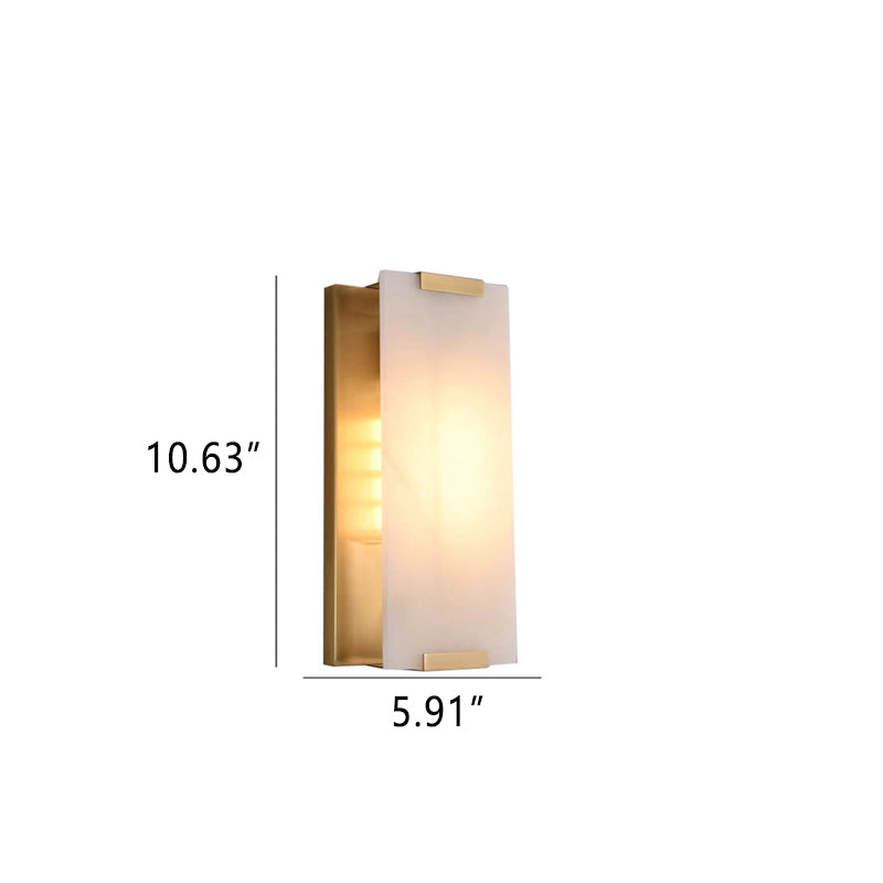Nordic Light Luxury Marble Strip Design 1-Light Wall Sconce Lamp