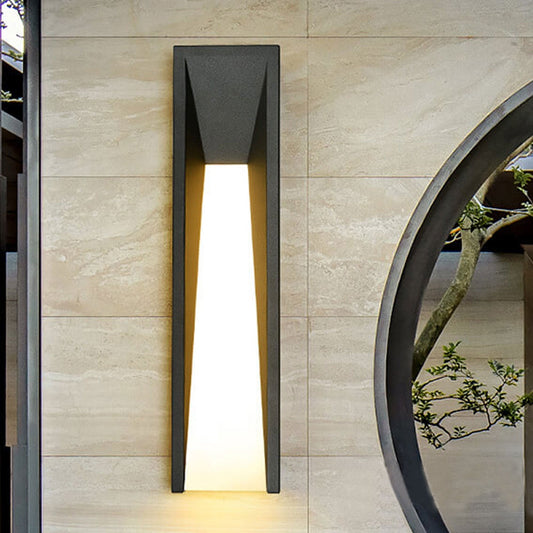مصباح حائط LED خارجي بتصميم شريط بسيط مقاوم للماء 