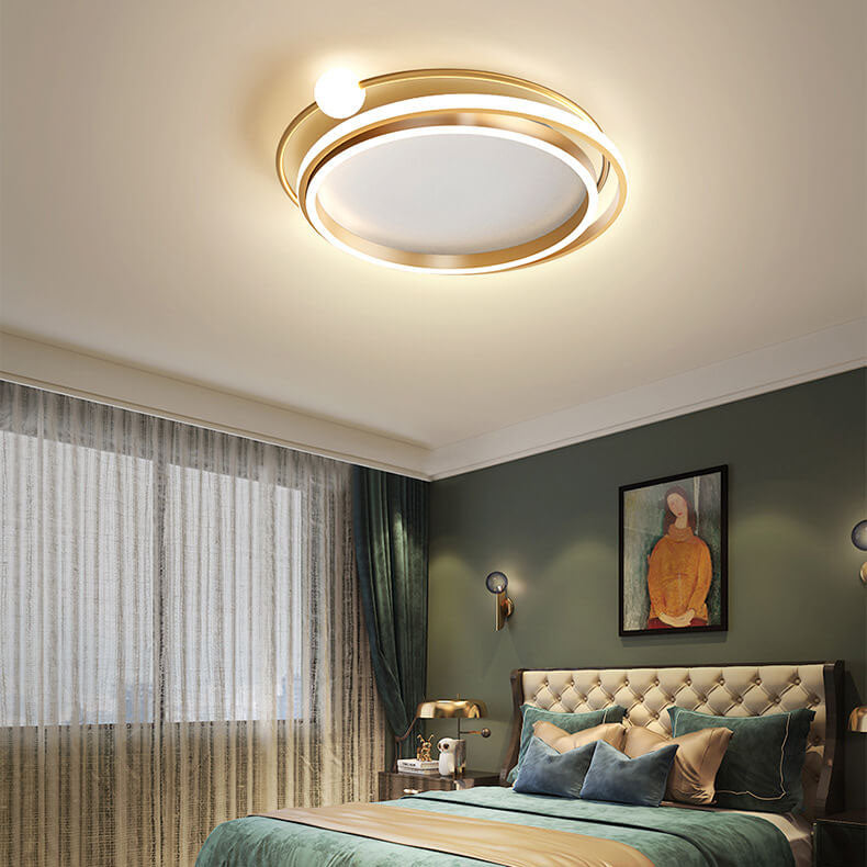 Modern Creative Circle Ring LED Flush Mount Ceiling Light