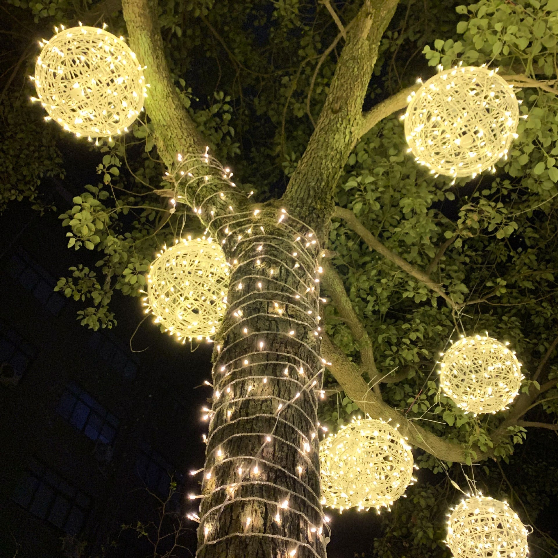 Tangled Ball LED Outdoor Waterproof Decorative Garden Hanging Light ...