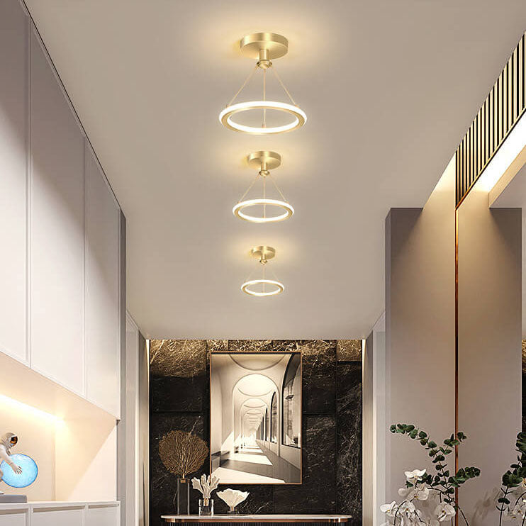 مصباح LED دائري حديث وبسيط مزود بمصباح واحد 
