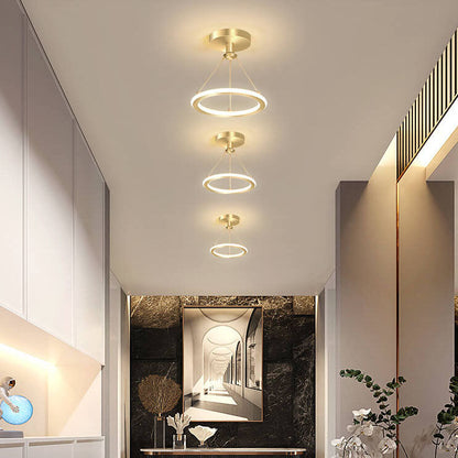 مصباح LED دائري حديث وبسيط مزود بمصباح واحد 