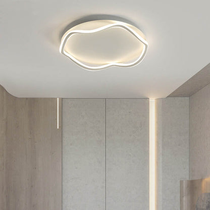 Modern Round Floral Lace LED Flush Mount Ceiling Light