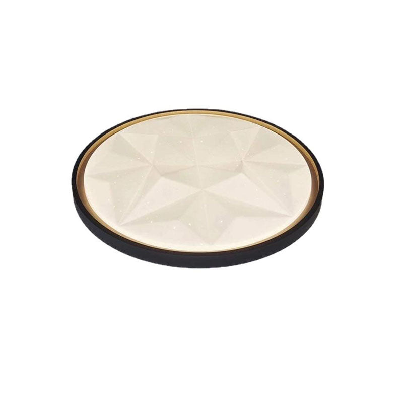 Nordic Creative Star Effect Round Iron Acrylic LED Flush Mount Ceiling Light