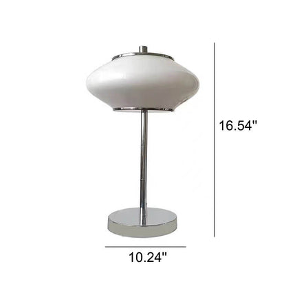Industrial Glass Medieval UFO Shaped LED Table Lamp