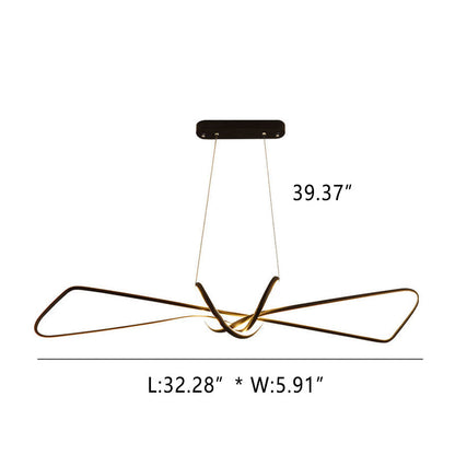 Creative Light Luxury Bow Design LED Chandelier