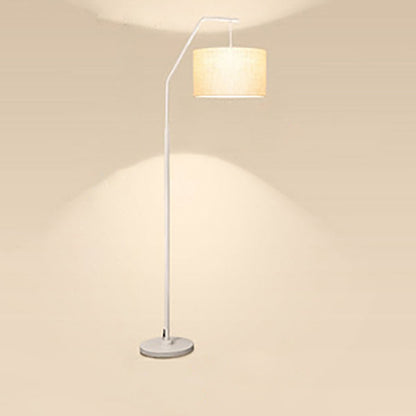 Modern Simplicity Fabric Fishing Rod Shape 1-Light Standing Floor Lamp