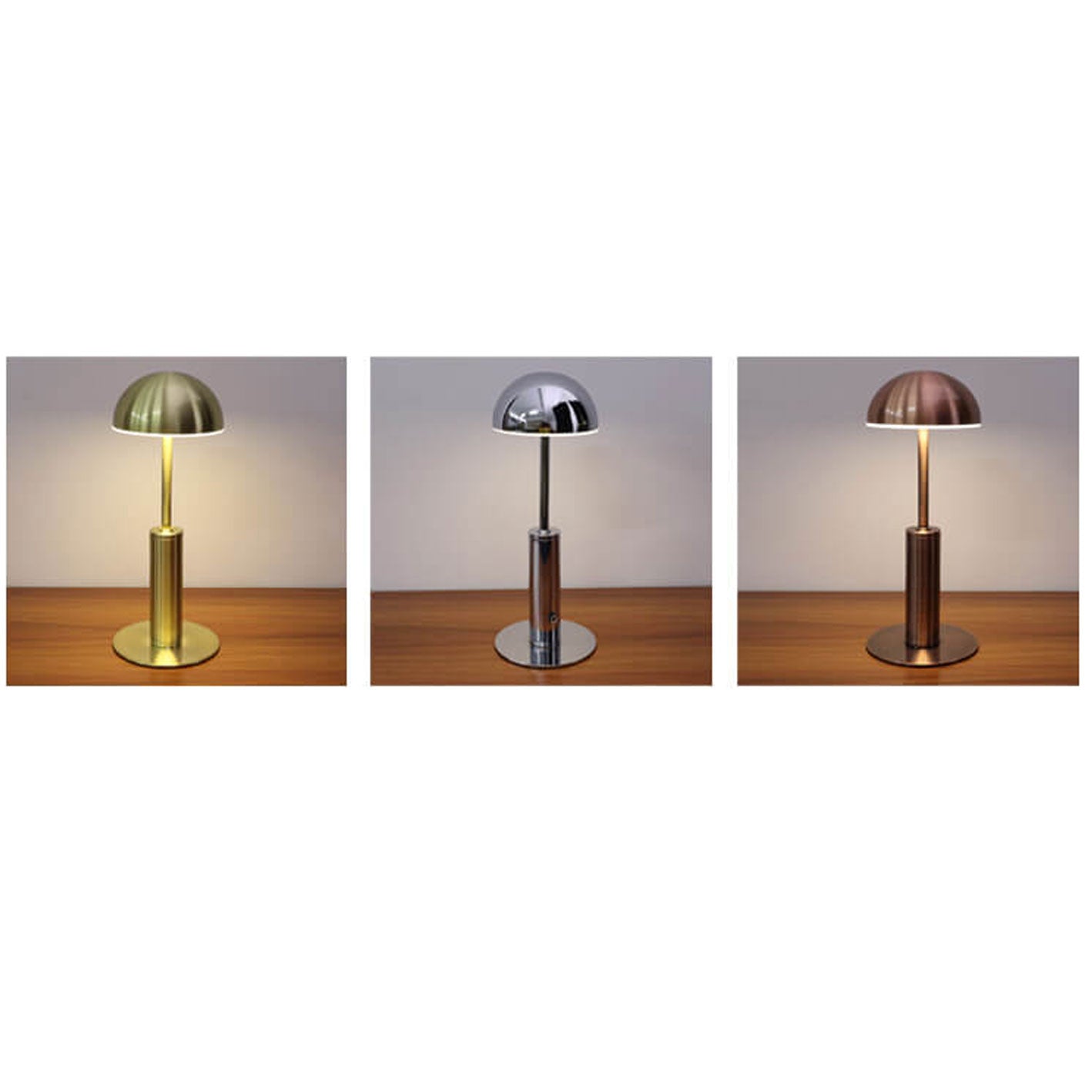 European Wrought Iron LED Rechargeable Table Lamp