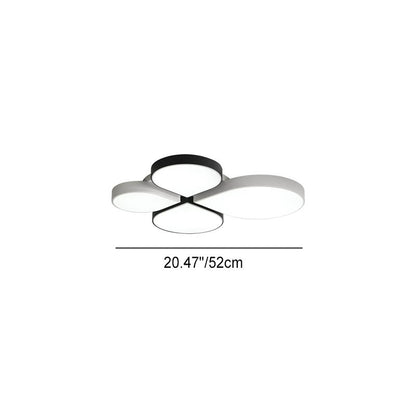 Modern Minimalist Four Leaf Clover Acrylic LED Flush Mount Ceiling Light