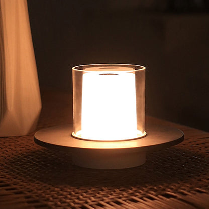 Modern Light Luxury Cylindrical LED Candlestick Night Light Table Lamp