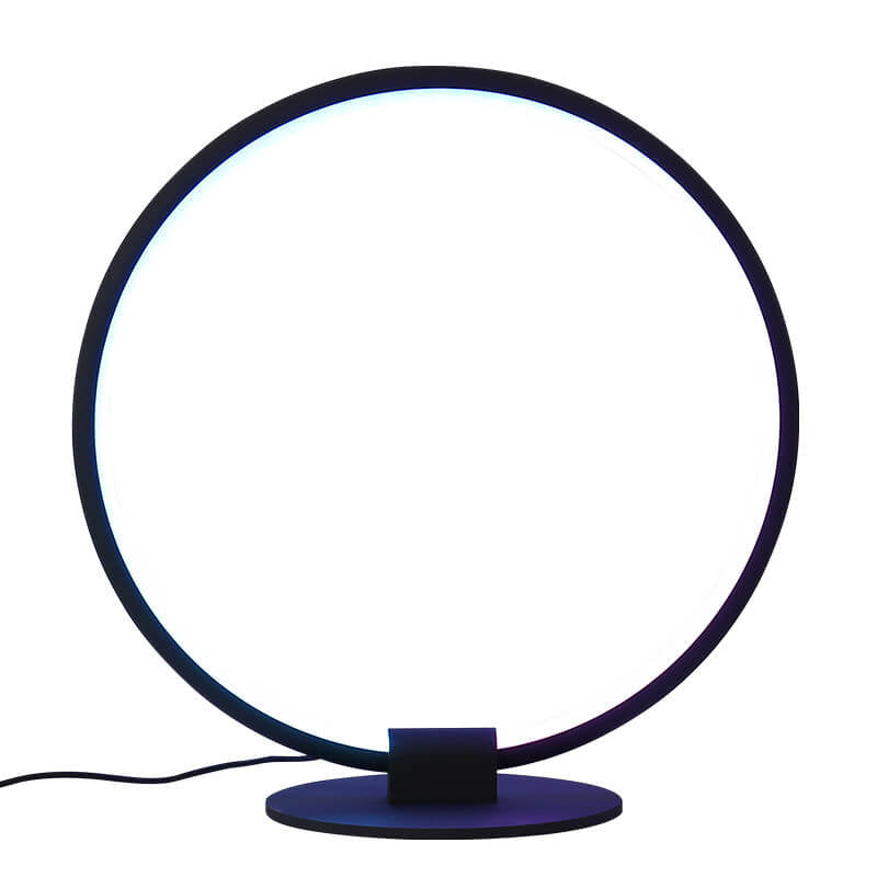 Modern Acrylic Ring Design RGB Lighting LED Table Lamp