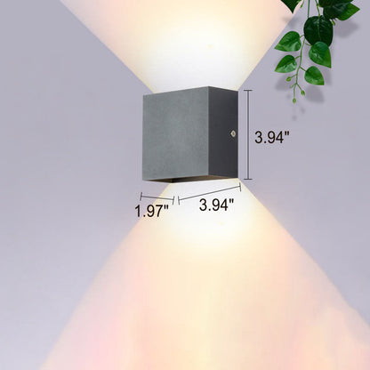 Modern Minimalist Square Aluminum LED Wall Sconce Lamp