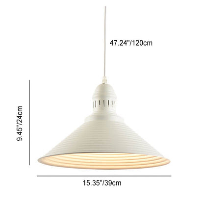 Scandinavian Modern Minimalist Cone Iron 1-Light Pendant Light