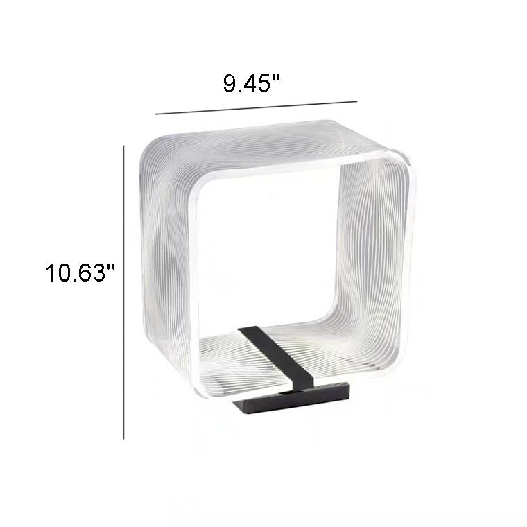 Nordic Square Ring Acrylic LED Decorative Table Lamp