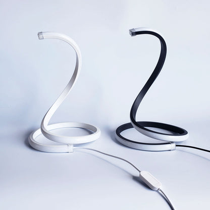 Modern Creative Snake Shape LED Touch Dimming Table Lamp