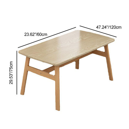Modern Minimalist Rectangular Medium Density Fiberboard Iron Dining Table For 4 Seats