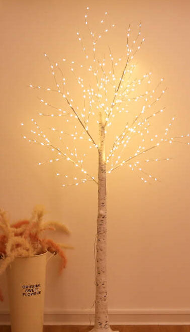 300 Light Copper Wire Full of Star Birch Tree USB Charging LED Light