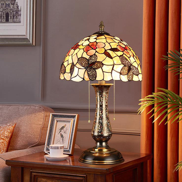 Tiffany European Shell Pattern 2-Light Table Lamp