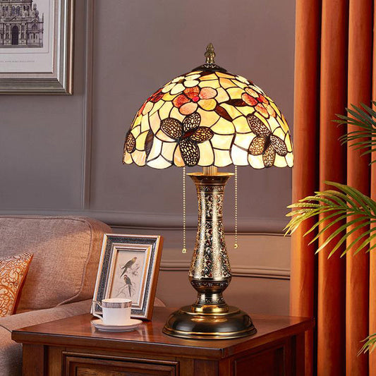 Tiffany European Shell Pattern 2-Light Table Lamp