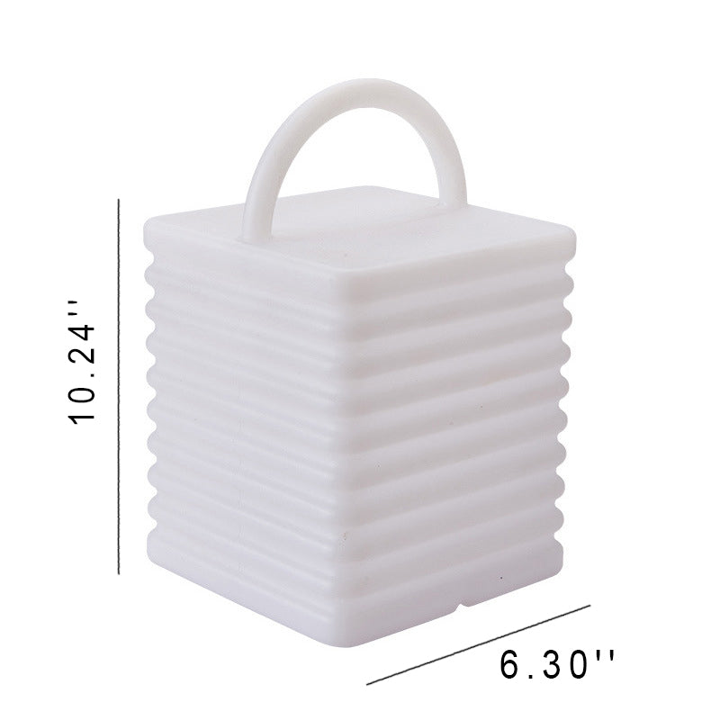 Modern Art Deco Plastic Colorful Tote Bag Shape LED Decorative Table Lamp