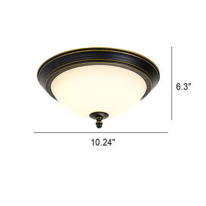 Modern Retro Rustic LED Iron Flush Mount Lighting