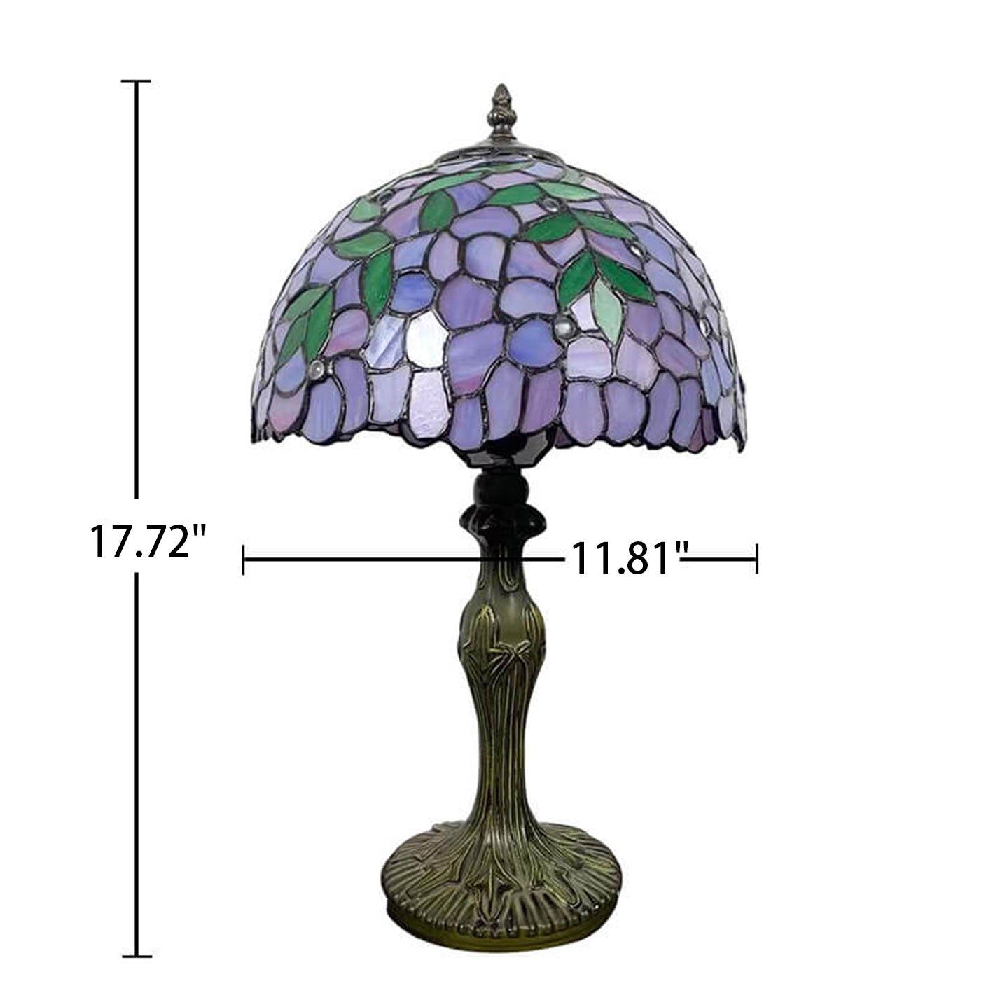 Tiffany Alloy Stained Glass 1-Light Table Lamp