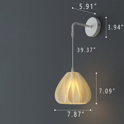 Japanese Simple Three-dimensional Petal Design LED Wall Sconce Lamp