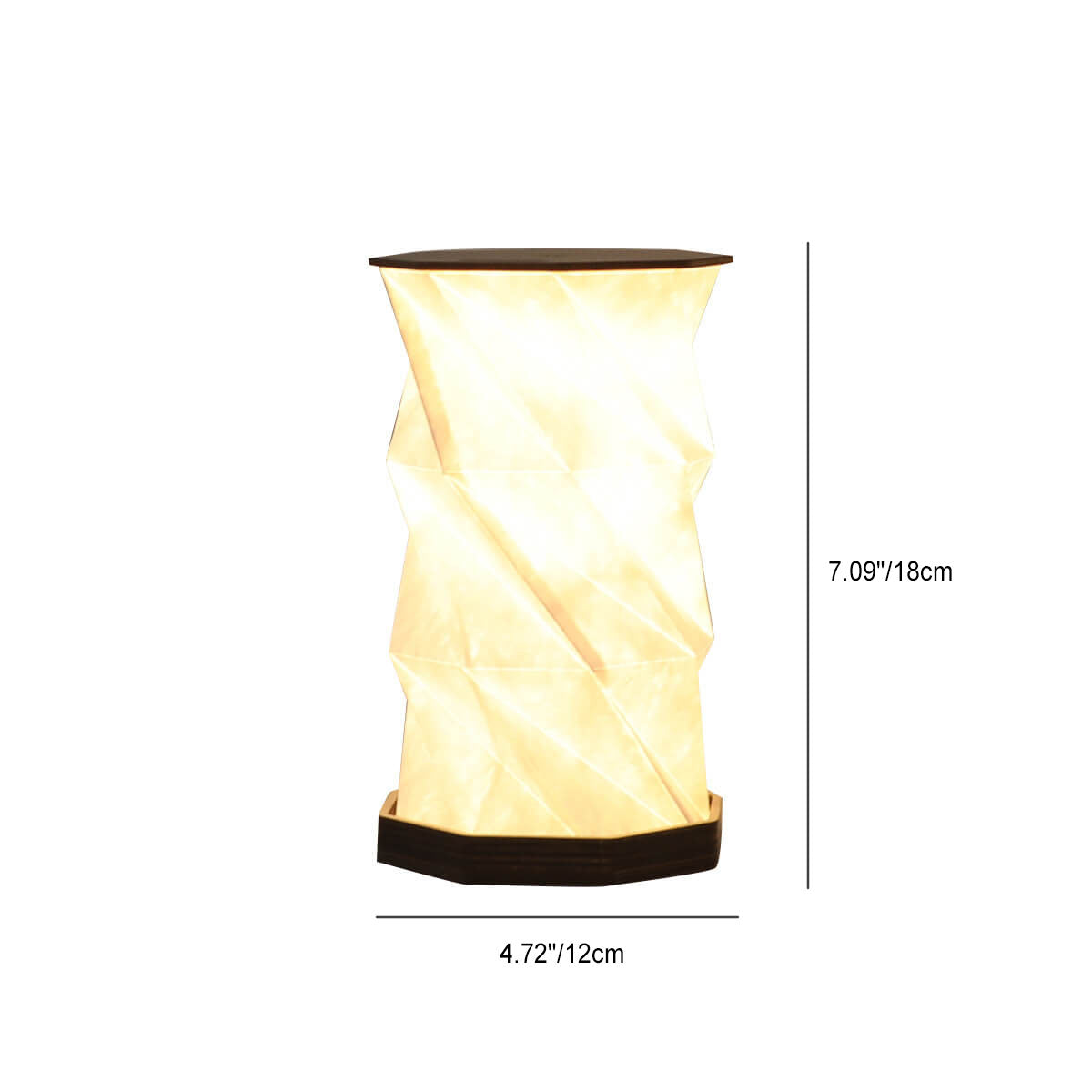 Creative Rotating Foldable Wooden Touch LED Decoration Night Light Table Lamp