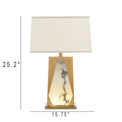 Modern Marble Natural Texture 1-Light Table Lamp