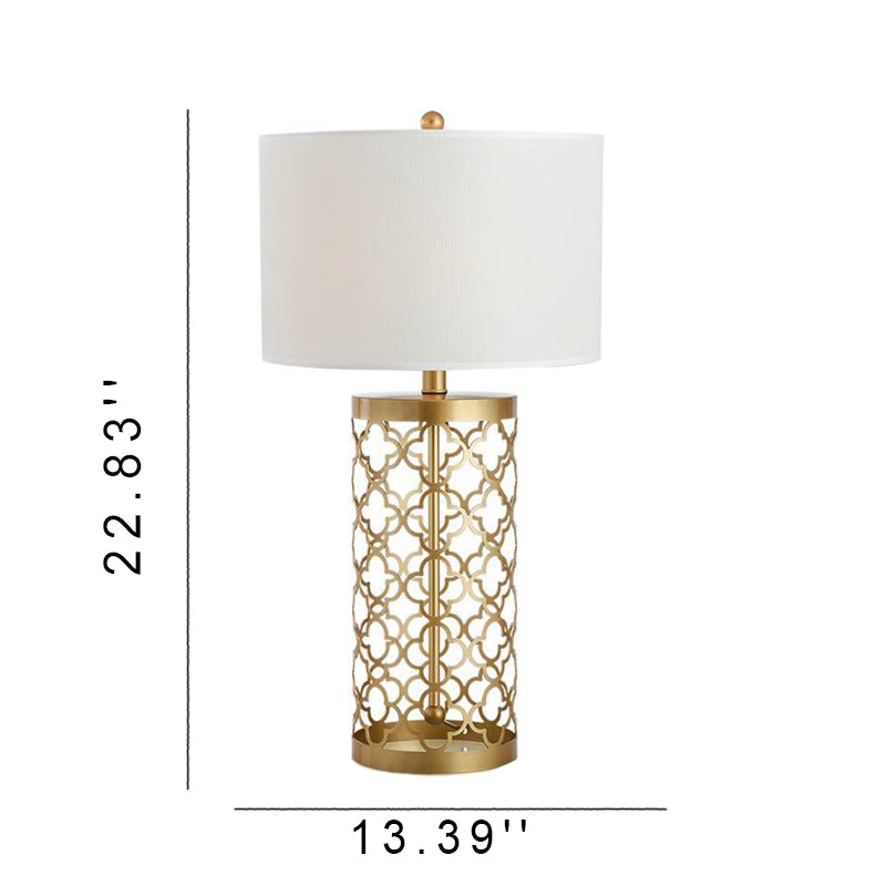 Industrial Iron European Retro Hollow 1-Light Table Lamp