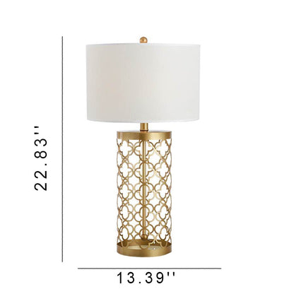 Industrial Iron European Retro Hollow 1-Light Table Lamp