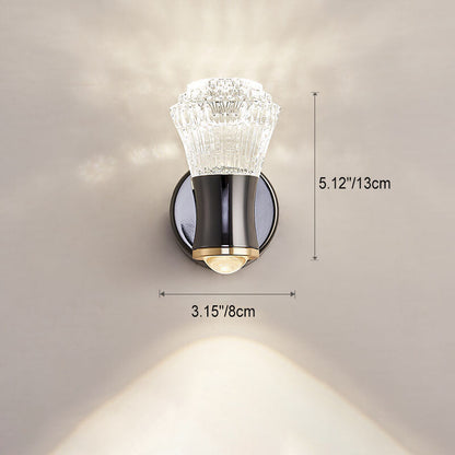 مصباح حائط LED بتصميم كرة حديدية إبداعي عصري بجانب السرير 