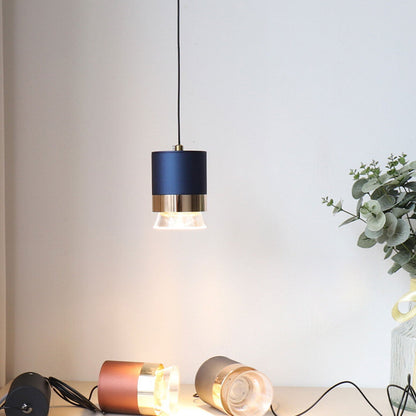 مصباح معلق LED أسطواني فاخر من الألومنيوم والأكريليك من Nordic Light 