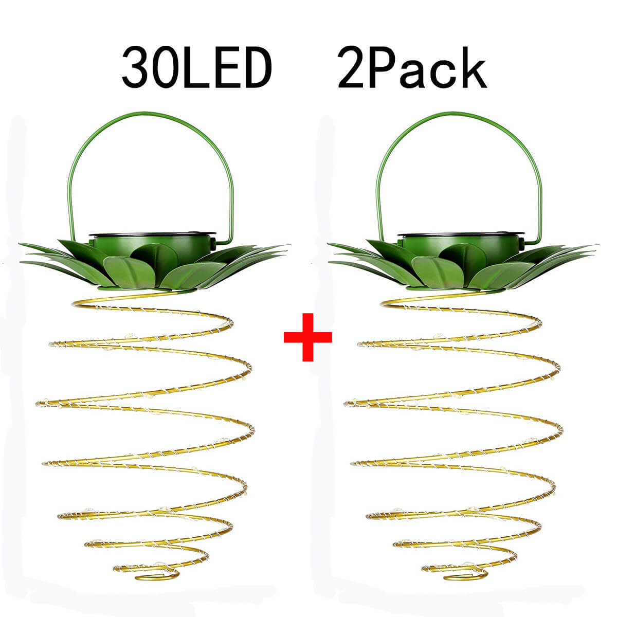 Solar Pineapple Iron Lantern LED Copper Wire Outdoor Waterproof Garden Decorative Hanging Lights