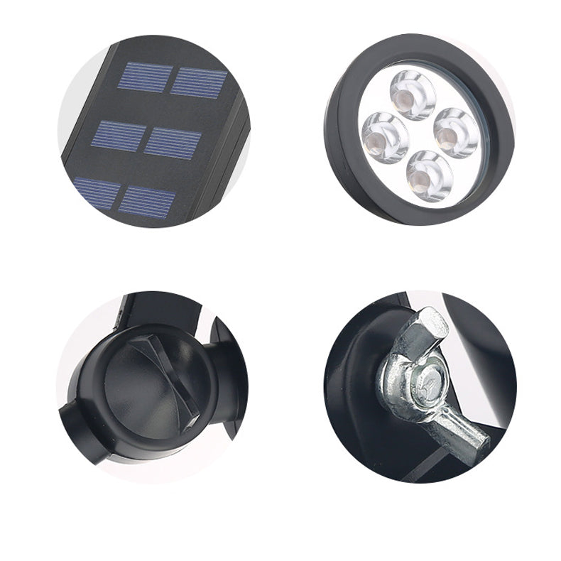 Modern Simplicity Solar Waterproof Conical Spotlight LED Outdoor Floor Plug Light