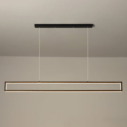 Modern Minimalist Long Frame LED Chandelier