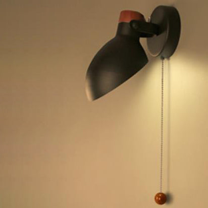 Contemporary Industrial Iron Simple Round Head Rotatable 1-Light Creative Wall Sconce Lamp