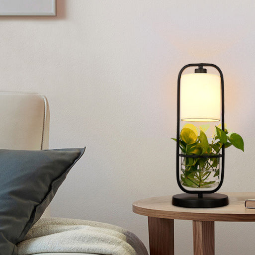 Modern Art Deco Glass Creative Plant Hydroponic 1-Light Table Lamp
