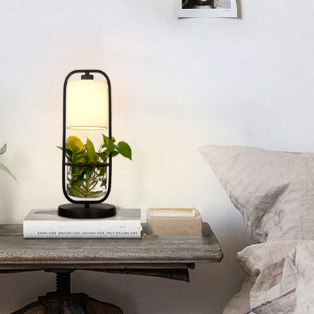 Modern Art Deco Glass Creative Plant Hydroponic 1-Light Table Lamp