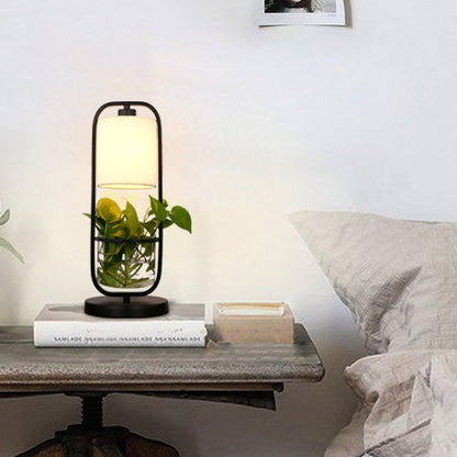 Modern Art Deco Glass Creative Plant Hydroponic 1-Light Table Lamp