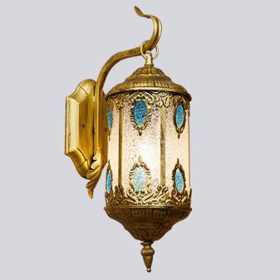 مصباح حائط بتصميم بوهو معاصر، مصنوع من الحديد بتصميم ريترو، إبداعي على الطراز المتوسطي، مزود بمصباح واحد 
