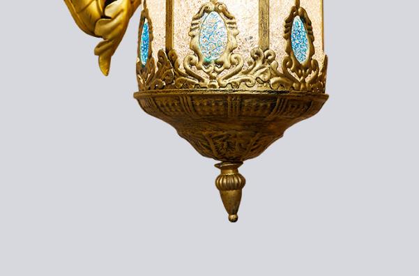 مصباح حائط بتصميم بوهو معاصر، مصنوع من الحديد بتصميم ريترو، إبداعي على الطراز المتوسطي، مزود بمصباح واحد 