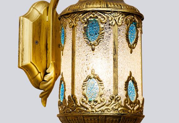 مصباح حائط بتصميم بوهو معاصر، مصنوع من الحديد بتصميم ريترو، إبداعي على الطراز المتوسطي، مزود بمصباح واحد 
