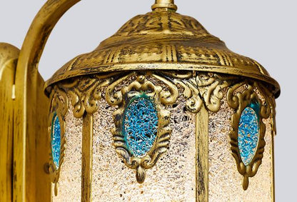 مصباح حائط بتصميم بوهو معاصر، مصنوع من الحديد بتصميم ريترو، إبداعي على الطراز المتوسطي، مزود بمصباح واحد 