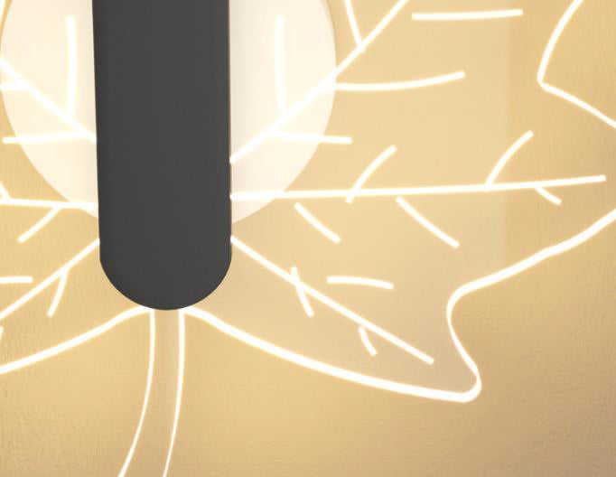 مصباح حائط LED إبداعي على شكل ورقة القيقب من الأكريليك بتصميم آرت ديكو الحديث