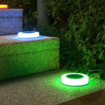 屋外用ソーラーベアポーラウンドLEDガーデン芝生埋め込みライト